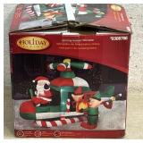 Huge 8' Spinning Holiday Helicopter - bldg2