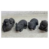 Resin Yard Ornaments- Pigs, Rabbit & Beaver