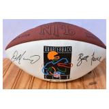 Signed NFL Quarterbacks Football. No COA/not