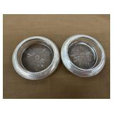 2 Sterling Silver-rimmed Frank M. Whiting & Co.
