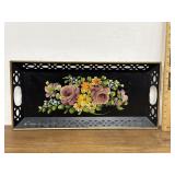 Toleware floral tray