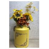 Tin Milk Can Flower Arrangement