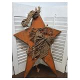 Primitive wooden fall Barn star