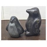 2 Carved Penguins - Heavy