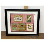 Jack Danielï¿½s labels framed