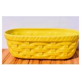 MCM McCoy Yellow Basketweave Planter