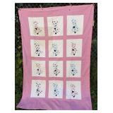 Hand made bedspread approx 74ï¿½ x 52ï¿½ *some