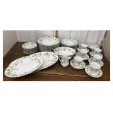 Noritake, Nouveau- plates, platters, bowls, cups,