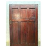 Large Mahogany 6 Panel Pocket Door 61/90