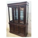 2 Piece Light-up China Hutch 54/18/80