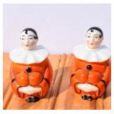 Vintage Harlequin Salt & Pepper. (Goebel?)