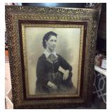 Large Framed Portrait of Woman  25 1/4ï¿½x29 1/2ï¿½