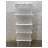 5 Folding Lid Sterilite Storage Totes