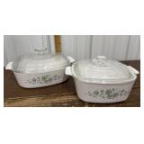 Vintage CorningWare Callaway Green Ivy Casserole