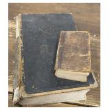 1870 Bible, 1849 Methodist Hymns book *covers