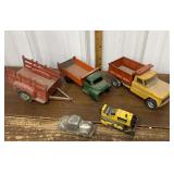 Hubley, Structo vehicles, Tonka bulldozer, car