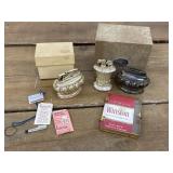 3 table lighters and cigarette case - Crown