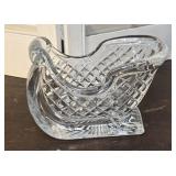 VTG St. George Lead Crystal Christmas Sleigh
