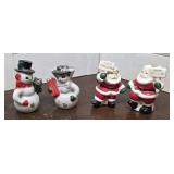 2pr Japan Christmas salt and peppers