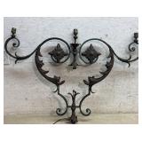 Early Iron&Tin Wall Sconce 44/32 - needs rewiring