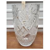Cut crystal vase