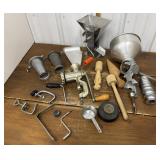 Meat grinders w/ accessories- Swedish, Reliance