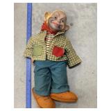 Rushton Hobo doll *small hole, hair worn, repair