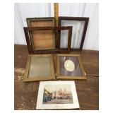 Old picture frames, print *a few chips