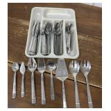 JC Penny home collection flatware w/ tray