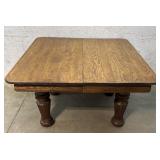 5 Legged Soild Square Oak Table 46/44/28