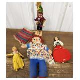 Vintage dolls- Raggedy Ann & more