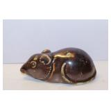 Stoneware Albany Slip Glaze Mouse Paperweight 2