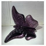 vintage Fenton amethyst purple glass butterfly