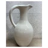 Heavy Pottery Flower Pitcher