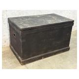 Dovetailed Carpenters Chest w/ old red paint