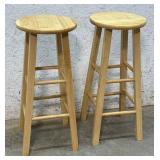 2 Solid Maple Stools