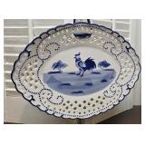Lillian Vernon rooster platter