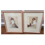 2 Bessie Pease Gutmann prints