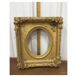 Ornate, antique gilt wood & gesso picture frame