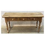 Early 3 Drawer Hunt board Table 60/18/31