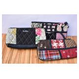 3 Small Vera Bradley Jewelry/Make Up Bags