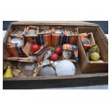 Vintage Light Bulbs in Original Wood Shipping Box