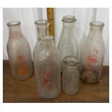 Crowley, Valley Farms etc milk bottles