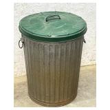 Galvanized Trash Can