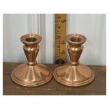Coppercraft Guild weighted candle sticks