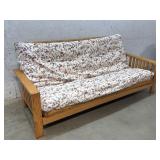 Soild Pine Futon- very clean 82/31/17