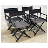 4 Folding Directors Chairs
