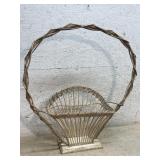 Wicker Flower Basket