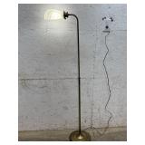 Brass Floor Lamp w/ Seashell Shade