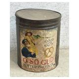 National Biscuit O-So-Gud  Pretzel Adv Tin